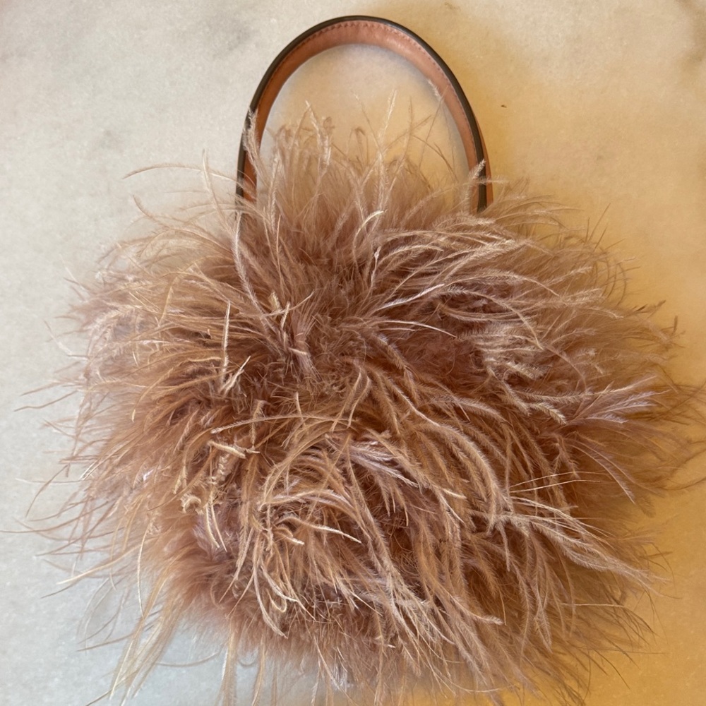 Loeffler Randall Zadie Ostrich Feather Handbag